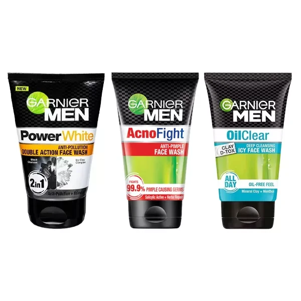 Garnier Man Face Wash 100ml-INDIA (5 Items)