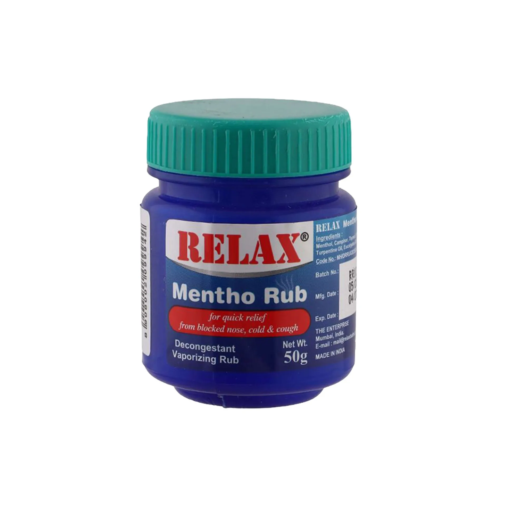 Relax Mentho Rub 50gr(India)