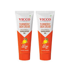 Vicco Turmeric Skin Cream | With Turmeric & Sandalwood Oil for Glowing Skin I Acne Control & Natural Glow I Trusted Ayurvedic Care for Long-Lasting Healthy Skin 80gm (INDIA))