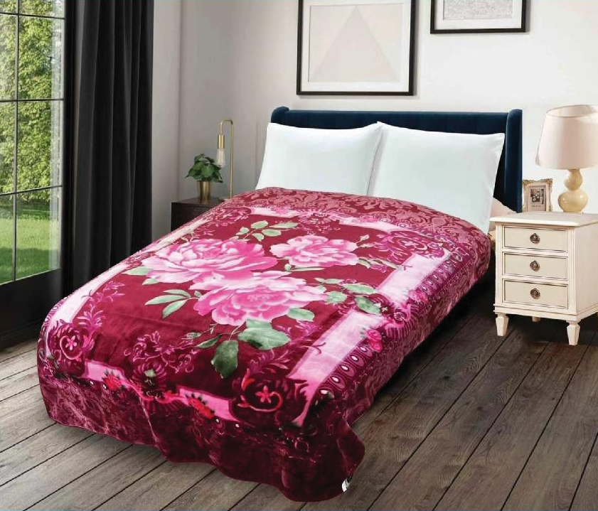 Stay Warm in Style with the SIX Premium Single Blanket (Korea) SX40-664 MARRON