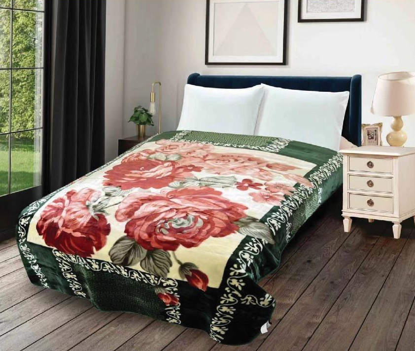 Stay Warm in Style with the SIX Premium Single Blanket (Korea) XS40-881 GREEN