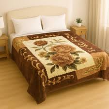 DIAMONT Spain Luxury Single Blanket. DS45-320 GOLDEN BROWN
