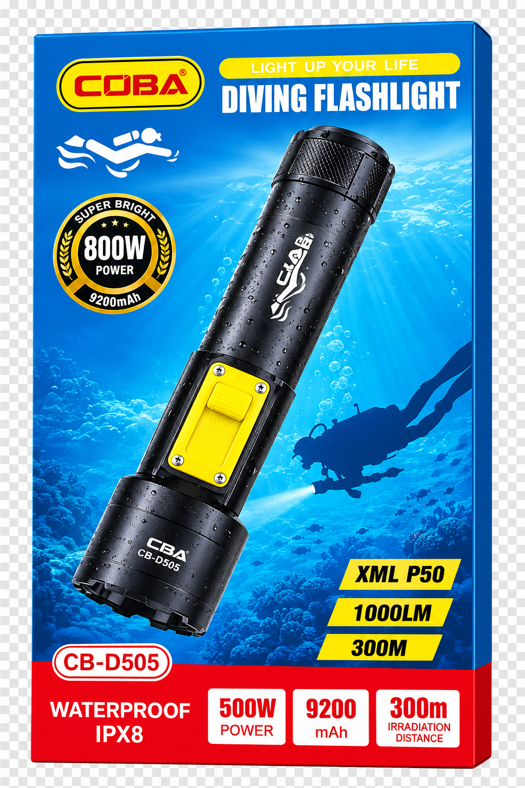 DIVING FLASH LIGHT 1000LM